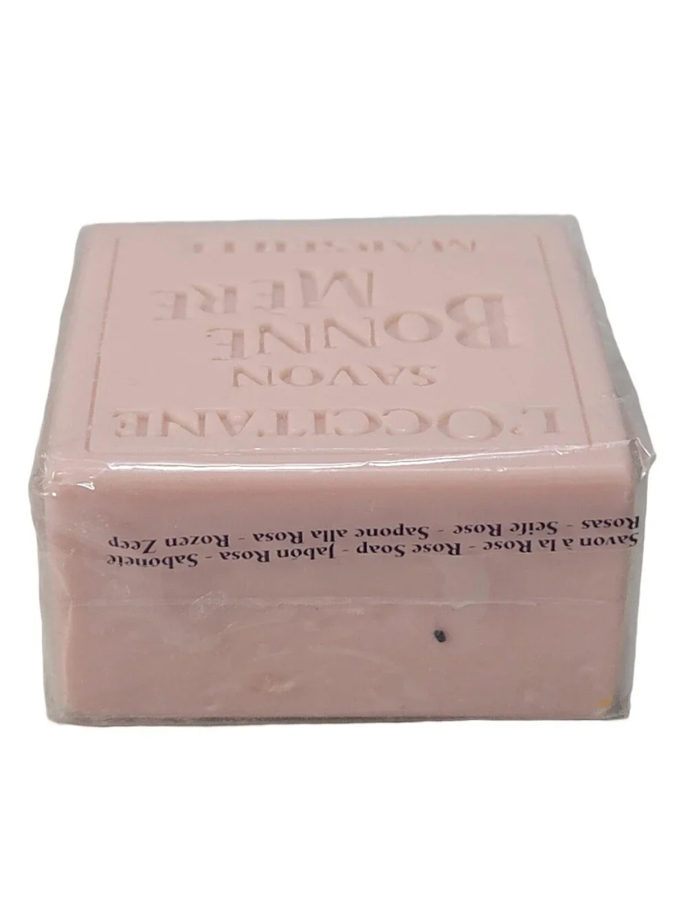 L'Occitane Savon Bonne Mere Marseille ROSE SOAP 3.5 oz. 100g NEW SEALED